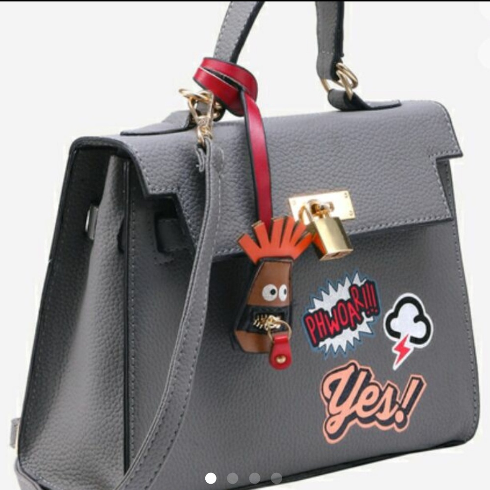 Graffiti print sachel/crossbody bag